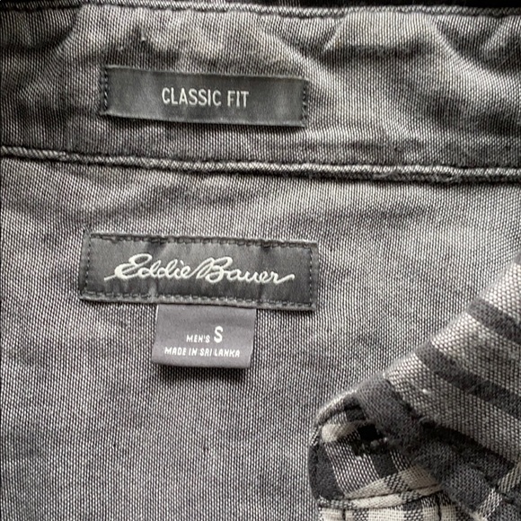 Eddie Bauer - Men Grey Plaid Casual Shirt - Picture 4 of 4